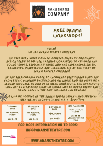 Anansi Theatre Company Free workshops