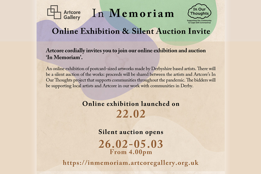 ARTICLE Silent Auction and In Memoriam by Artcore Gallery.