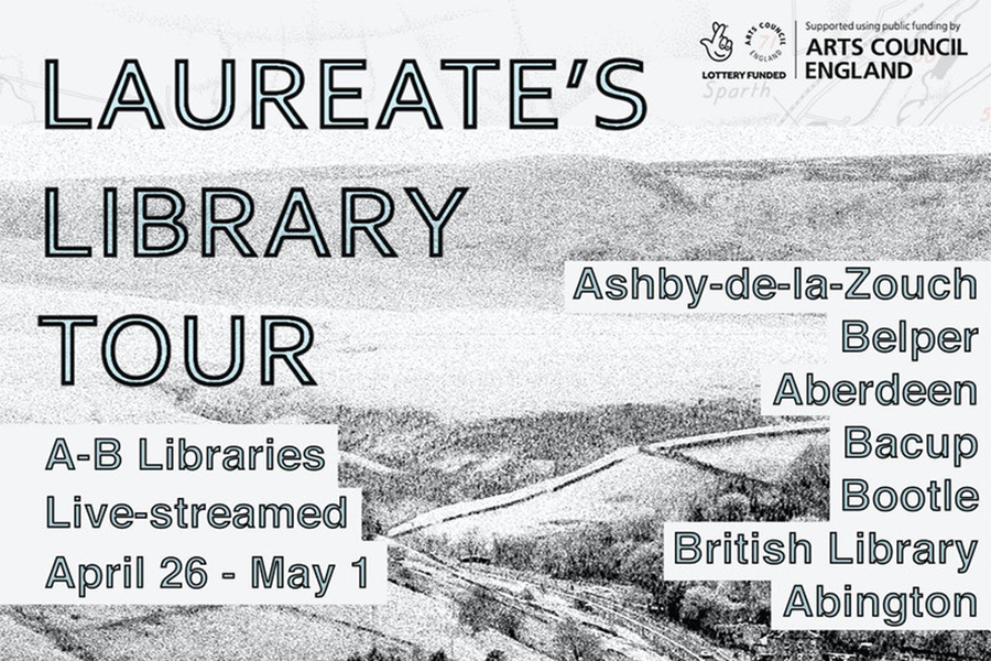 Laureate's Library Tour Graphic on CrowdCast Events Page.