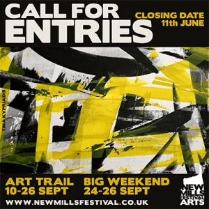 New Mills Festival 2021 - Take Part! - Call For Entries Graphic.