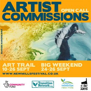 New Mills Festival 2021 - Take Part! - Artist Commissions Graphic.
