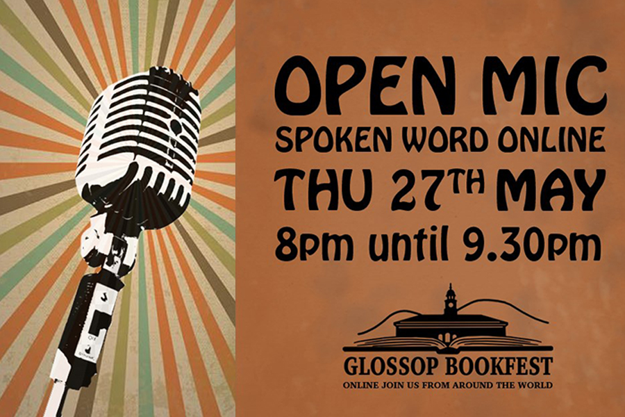 Glossop Bookfest 2021: Open Mic Evening via Zoom