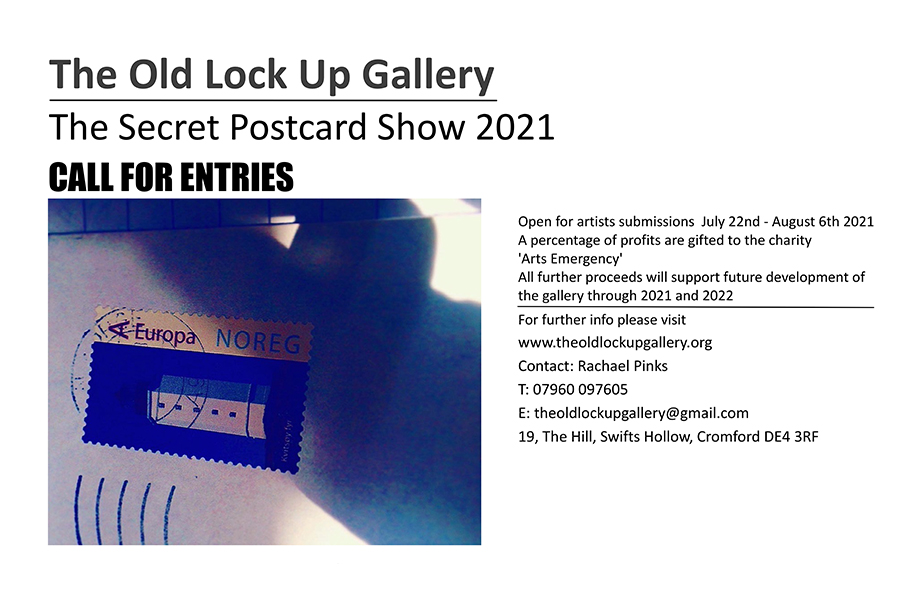 The Old Lock Up Gallery: Secret Postcard Show 2021 and other news